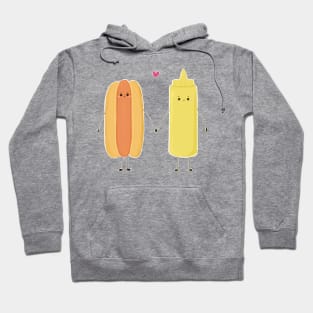 Hot Dog and Mustard Love Hoodie